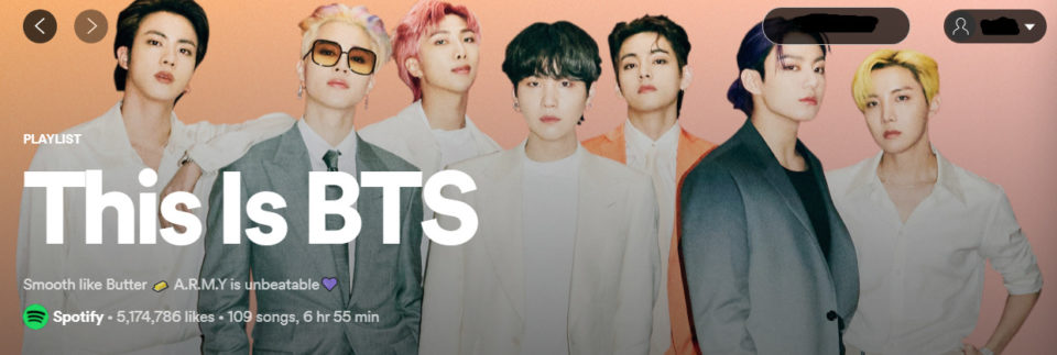 BTS Spotify